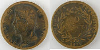 Emissions Générales pour les Colonies 10 Cent French Colonies, Charles X 1829 A, KM# 11.1, B+ -
