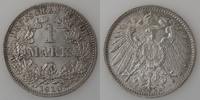 Germany 1 Mark Allemagne, Empire 1910 D, TTB+, KM#14. -