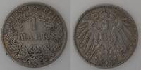 Germany 1 Mark Allemagne, Empire 1893 D, TB+/TTB, KM#14. -