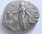 Rom 153-154 n. Chr. Denar von Antoninus Pius  Rs. Annona n. links stehend very fine