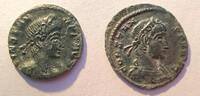 Rom Ae-15 (Follis) 347-348 n. Chr. Lot: 2 x Ae-15 von Constans, gepr&auml;gt ... 34.69 US$  +  19.66 US$ shipping