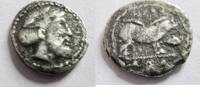 Griechenland Litra Litra von Abakainon auf Sizilien Rs. Eber n. rechts stehend -