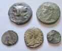 Rom Lot von 3 x Ae-Griechen und 2 x Provinzialrömer u. a. Nero Ae-Griechen 3. Jhd.- 4. Jhd n. Chr. schön-sehr schön