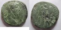 Rom Sesterz Sesterz von Lucius Verus Rs. Viktoria n. rechts stehend -