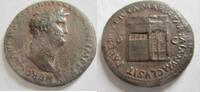 Rom Sesterz Sesterz von NERO Rs. Janustempel -
