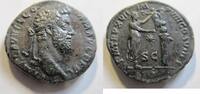 Rom Sesterz Sesterz von Commodus Rs. Commodus mit Viktoria auf Säule (R!) -
