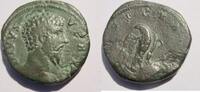 Rom Sesterz Sesterz von Lucius Verus als Divus Rs. Adler auf Globus n. rechts -