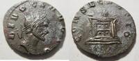 Rom Ae-Antoninian Ae-Antoninian von Claudius II. (Gothicus) als Divus Rs. Altar -