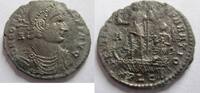 Rom Ae-Maiorina Ae-Maiorina von Constans, geprägt in Lugdunum Rs. Kaiser im Schiff -