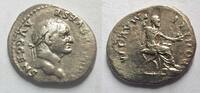 Rom Denar 73 n. Chr. Denar von Vespasianus  Rs. Kaiser n. rechts thronen... 102.90 US$  +  19.66 US$ shipping
