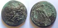 Griechenland 246-222 v. Chr. Ae-35 (Großbronze) von Ptolemaios III. aus Alexandria in Ägypten Rs. Adler n. l. extremly fine