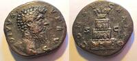 Rom Sesterz Sesterz von Lucius Verus als Divus Rs. Scheiterhaufenpyramide -