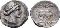 Roman Republican - Rome AR Denarius 46 BC - C. Considius Paetus - gVF 223.92 US$  +  44.78 US$ shipping
