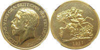 Great Britain 5 Sovereign 1911 George V PF 62 14,200.00 US$  +  40.00 US$ shipping