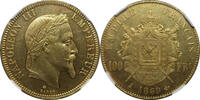 France 100 Francs 1869 Napoleon III MS 62 6,800.00 US$  +  40.00 US$ shipping