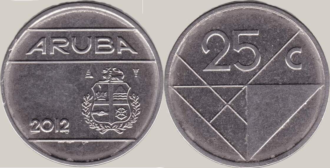 Aruba 25 Cents 2012 Course coin EF | MA-Shops