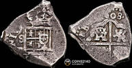 Espa&ntilde;a 2 Reales 1608 Felipe III &middot; Sevilla ss 391.86 US$  +  27.99 US$ shipping