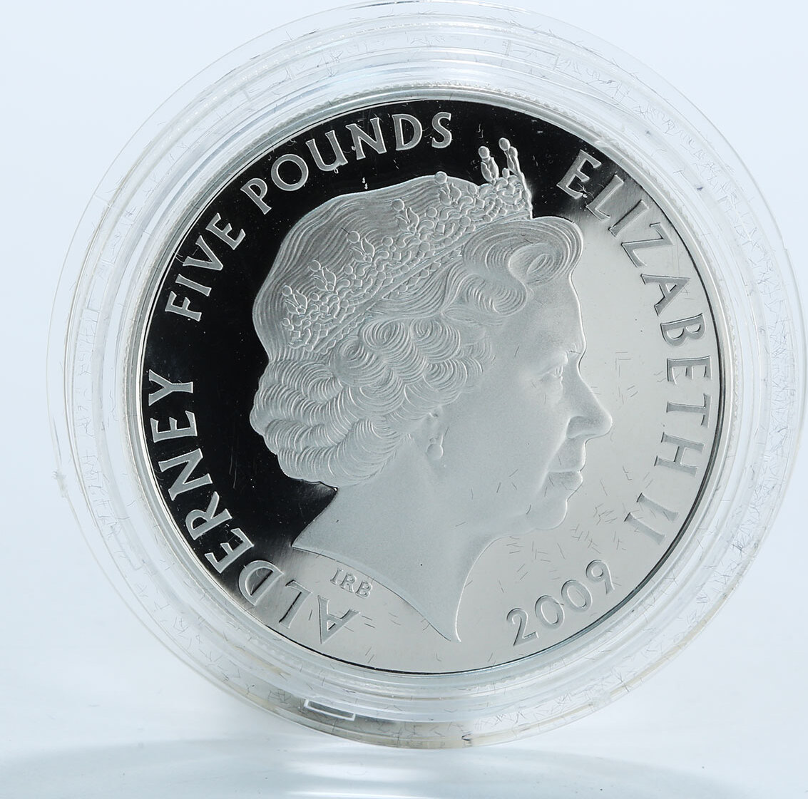 Alderney 5 pounds 50th Anniversary of Mini Carnaby Street Auto silver ...