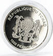 Chad 1000 francs History of Ships series La Boudeuse proof silver coin 2016