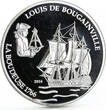 Chad 1000 francs History of Ships series La Boudeuse proof silver coin 2016