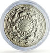 Sri Lanka Ceylon 5 rupees Buddhism 2500 Years Animals Religion silver coin 1957 UNC