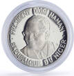 Niger 1000 francs Independence Hamani History Politics proof silver coin 1960