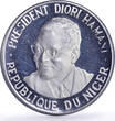 Niger 1000 francs Independence Hamani History Politics proof silver coin 1960