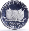 Niger 1000 francs Independence Hamani History Politics proof silver coin 1960