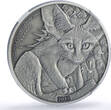 Niger 1000 francs Fennec Fox Magnificent Animals Fauna MS70 NGC silver coin 2013 Antique-Finish