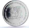 Togo 150000 francs Pres. Eyadema 100 Africa Elephant MS68 PCGS silver coin 2003 UNC