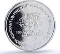 Cameroon 150000 francs Pres. Biya 100 Africa Elephant MS67 PCGS silver coin 2003 UNC