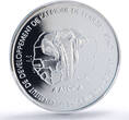 Senegal 6000 francs Fierte Pride Girl IDAO 4 Africa Elephant MS66 PCGS silver coin 2006 UNC