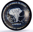 Senegal 6000 francs Fierte Pride Girl IDAO 4 Africa Elephant MS66 PCGS silver coin 2006 UNC