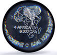 Senegal 6000 francs President Wade Lion 4 Africa Elephant MS68 PCGS silver coin 2007 UNC