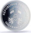 Togo 1000 francs Uranus Solar System Planets Space PR69 PCGS silver coin 2019 Proof