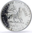 Ethiopia 5 dollars Theodros II Emperors Kings History MS67 PCGS silver coin 1972 BU