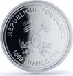 Togo 1000 francs Earth Solar System Planets Space PR68 PCGS silver coin 2019 Proof
