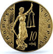 Armenia 10000 dram Court Of Cassatio Lady Justice PR 70 PCGS gold coin 2008 Proof
