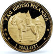 Lesotho 1 maloti FAO World Food Day Horse Equestrian PR 67 PCGS gold coin 1969 Proof