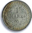Germany Empire 1 mark Wilhelm II Type 2 J-17 KM-14 MS 64 PCGS silver coin 1914 UNC