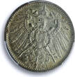 Germany Empire 1 mark Wilhelm II Type 2 J-17 KM-14 MS 64 PCGS silver coin 1914 UNC