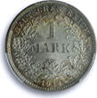 Germany Empire 1 mark Wilhelm II Type 2 J-17 KM-14 MS 65 PCGS silver coin 1914 UNC
