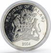 Malawi 20 kwacha The Big Five Lion proof silver coin 2004