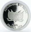 Niger 1000 francs Ramadan Karim gilded colored silver coin 2012 Proof