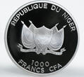 Niger 1000 francs Ramadan Karim gilded colored silver coin 2012 Proof