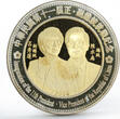 Malawi 50 kwacha Inauguration of the 11th President gilded bronze coin 2004 Proof