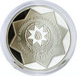 Azerbaijan 50 manat Football World Cup in Germany Two Players silver coin 2004 Proof