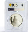 5 dollars Bahrain 5 dinars World Wildlife Fund series Gazelle PR69 PCGS silver coin 1986 Proof