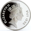 Fiji 10 dollars Endangered Wildlife Streaked Fantail Bird Fauna silver coin 1995 Proof