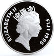 Fiji 10 dollars Endangered Wildlife Streaked Fantail Bird Fauna silver coin 1995 Proof